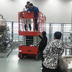 全自行升降机客户施工现场